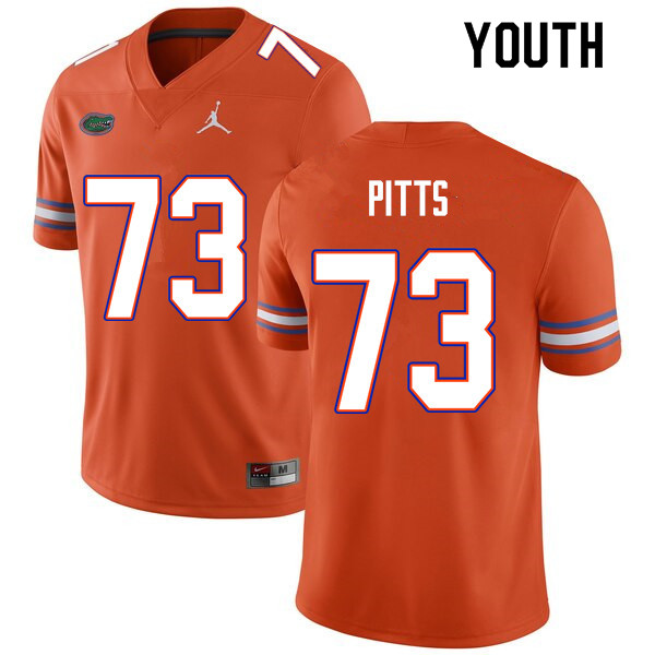 Youth #73 Mark Pitts Florida Gators College Football Jerseys Sale-Orange